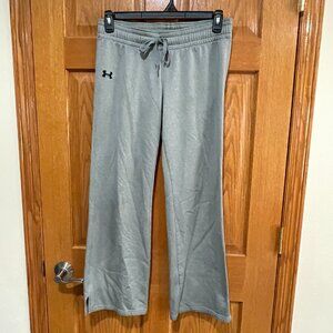 UNDER ARMOUR Semi-Fitted Women’s M Gray Wide Leg Athletic Sweatpants Pants
